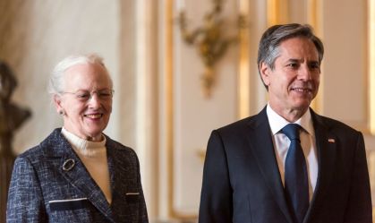 Anthony Blinken e Rainha Margrethe da Dinamarca