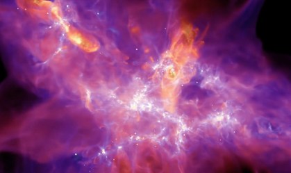 Primeira simulação do Starforge mostra nuvem molecular gigante
