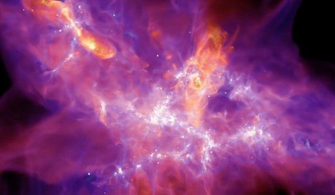 Primeira simulação do Starforge mostra nuvem molecular gigante
