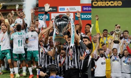 Títulos de Manaus (Amazonas), Atlético-MG (Minas) e Flamengo (Rio)