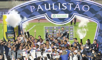 São Paulo comemora o título do Campeonato Paulista 2021