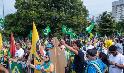 Apoiadores do presidente Jair Bolsonaro