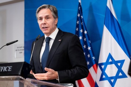 Secretário de Estado dos EUA, Antony Blinken, em Jerusalém