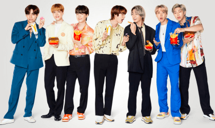 m parceria com BTS, McDonald's lança acessórios e combo com toque coreano