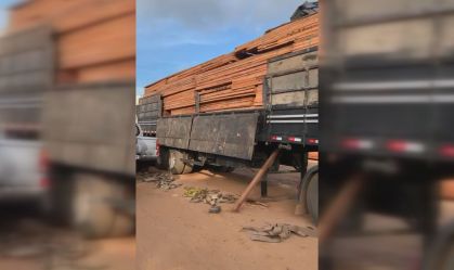 Polícia do Amazonas apreendeu maior carga de madeira ilegal de 2020