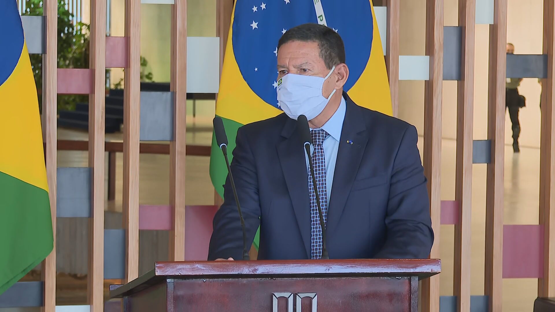 O vice-presidente Hamilton Mourão 