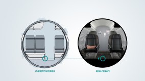 Mudança interna no jato ERJ 145