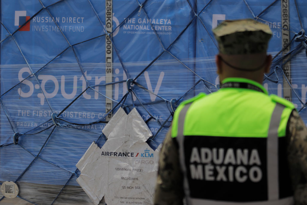 Carregamento de Sputnik chega ao México