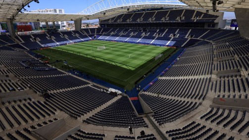 Estádio do Dragão antes de partida entre Portugal e Eslováquia pelas Eliminatórias da Euro
