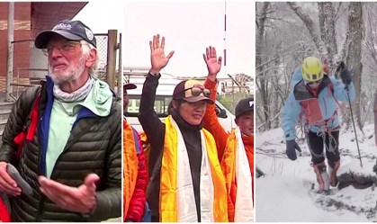 Alpinistas que quebraram recordes retornam do Monte Everest