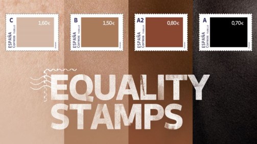 Correio da Espanha encerrou venda de selos inspirados em tons de pele