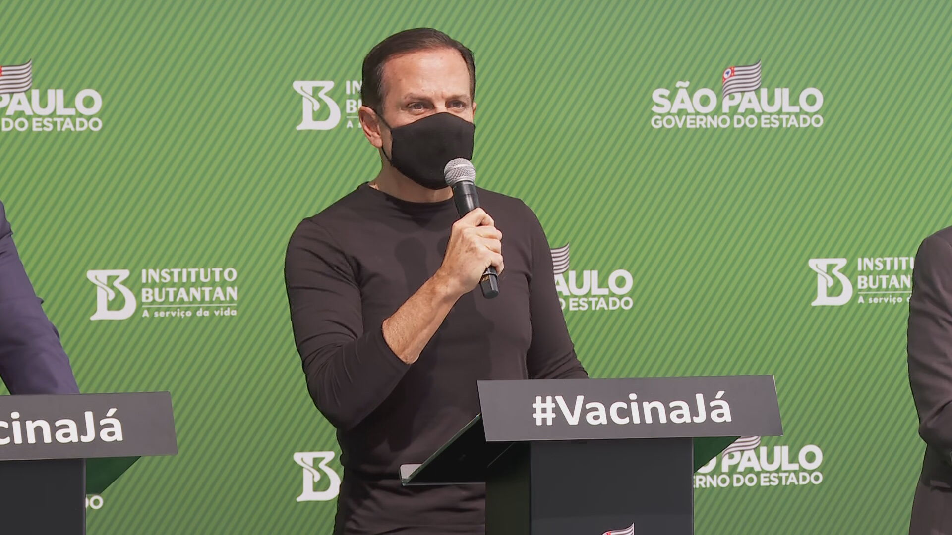 Governador de São Paulo, Joao Doria (PSDB), em coletiva de imprensa