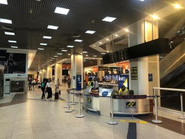 Espaço da Infraero no aeroporto Santos Dumont, do Rio de Janeiro