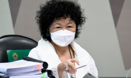 A médica Nise Yamaguchi é ouvida pela CPI da Pandemia