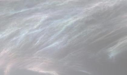 Nuvens iridescentes na atmosfera de Marte
