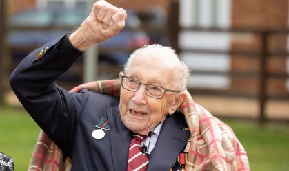 O veterano da Segunda Guerra Tom Moore