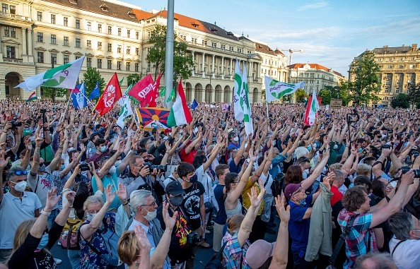 protest in Hungary