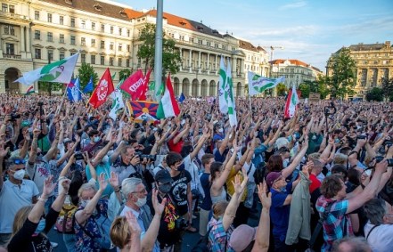 protest in Hungary