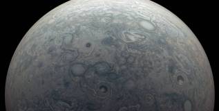 Imagem de Júpiter capturada pela missão Juno, da Nasa