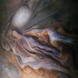 Nuvens de Júpiter capturadas pela missão Juno
