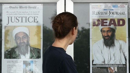 A morte de Osama Bin Laden é capa de jornais nos Estados Unidos.