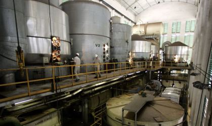 Usina de açúcar em Sertãozinho, interior de São Paulo