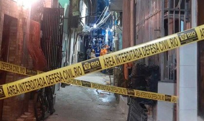 Área interditada para demolição no RJ