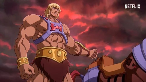 Animação de guerreiro He-Man 
