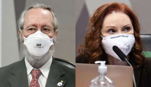 Claudio Maierovitch e Natalia Pasternak prestam depoimento à CPI