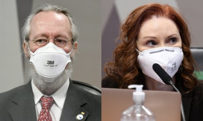 Claudio Maierovitch e Natalia Pasternak prestam depoimento à CPI