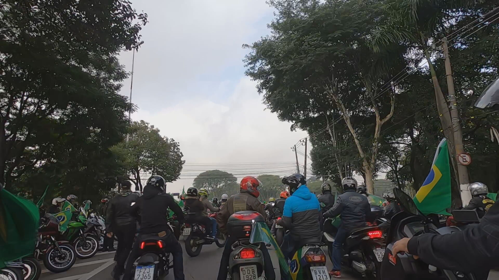 Manifestação de motociclistas pró-Bolsonaro em São Paulo (12-06-2021)
