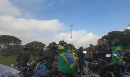Motociclistas manifestam pró-Bolsonaro em SP (12-06-2021)
