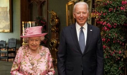 Após reuniões do G7, rainha Elizabeth II recebe o presidente dos EUA Joe Biden
