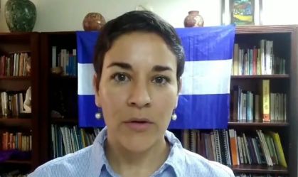 Ativista da Unidade Nacional Azul e Branca, Tamara Dávila