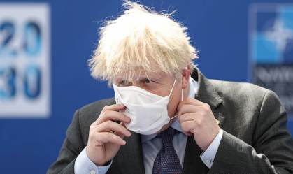 Premiê do Reino Unido Boris Johnson em Bruxelas