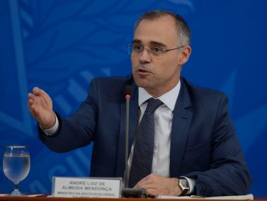 O ministro da Justiça e Segurança Pública, André Mendonça