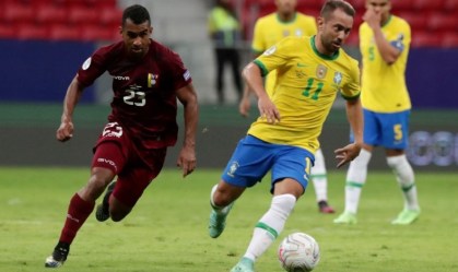 Partida entre Brasil e Venezuela na abertura da Copa América
