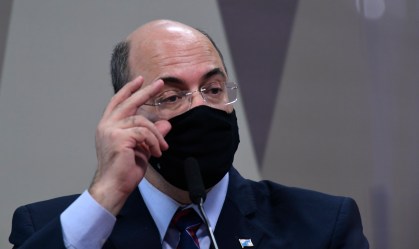Wilson Witzel presta depoimento à CPI