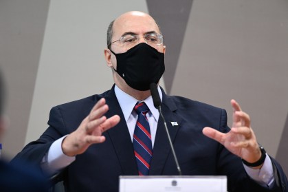Wilson Witzel presta depoimento à CPI