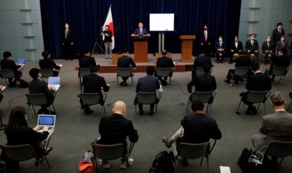 Premiê do Japão, Yoshihide Suga, pediu que público acompanhe Olimpíada pela TV