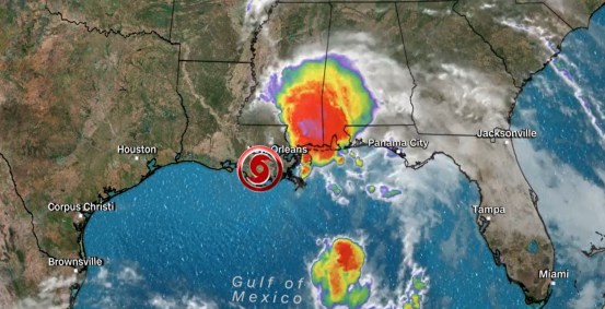 Tempestade tropical Claudette atinge os Estados Unidos