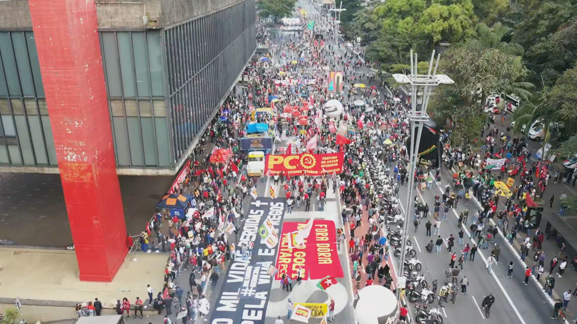 Vista aérea da Avenida Paulista