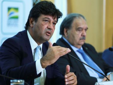 Luiz Henrique Mandetta em coletiva sobre coronavírus 