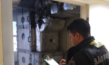 Bombeiros foram chamados após incêndio no Hospital Pérola Byington