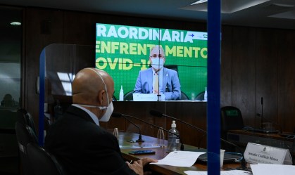 Ministro da Saúde, Marcelo Queiroga, participa de audiência sobre Covid-19