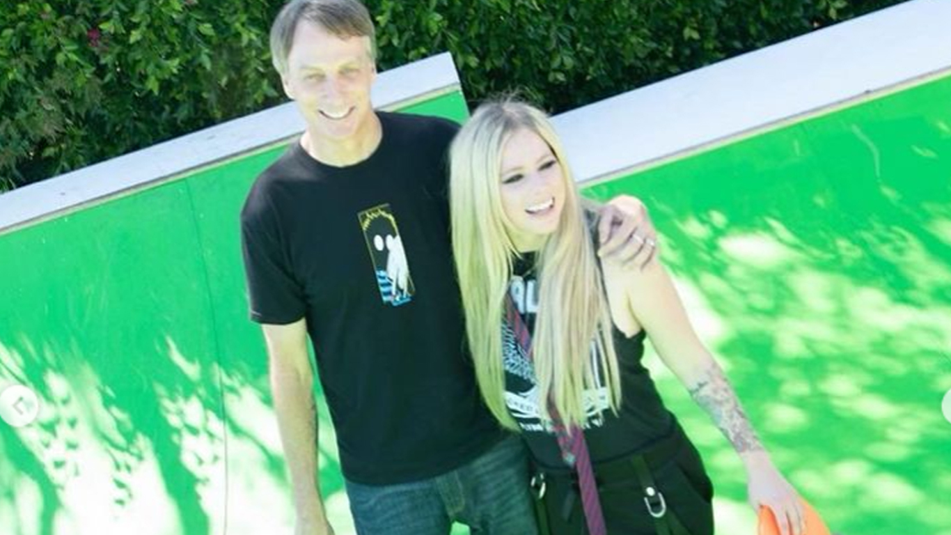 Tony Hawk e Avril Lavigne
