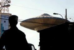 Caixa d&#039;água em forma de disco voador em Varginha (MG)