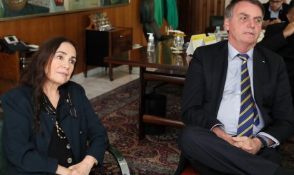 'Desejo toda sorte', diz Regina a Sergio Camargo em almoço