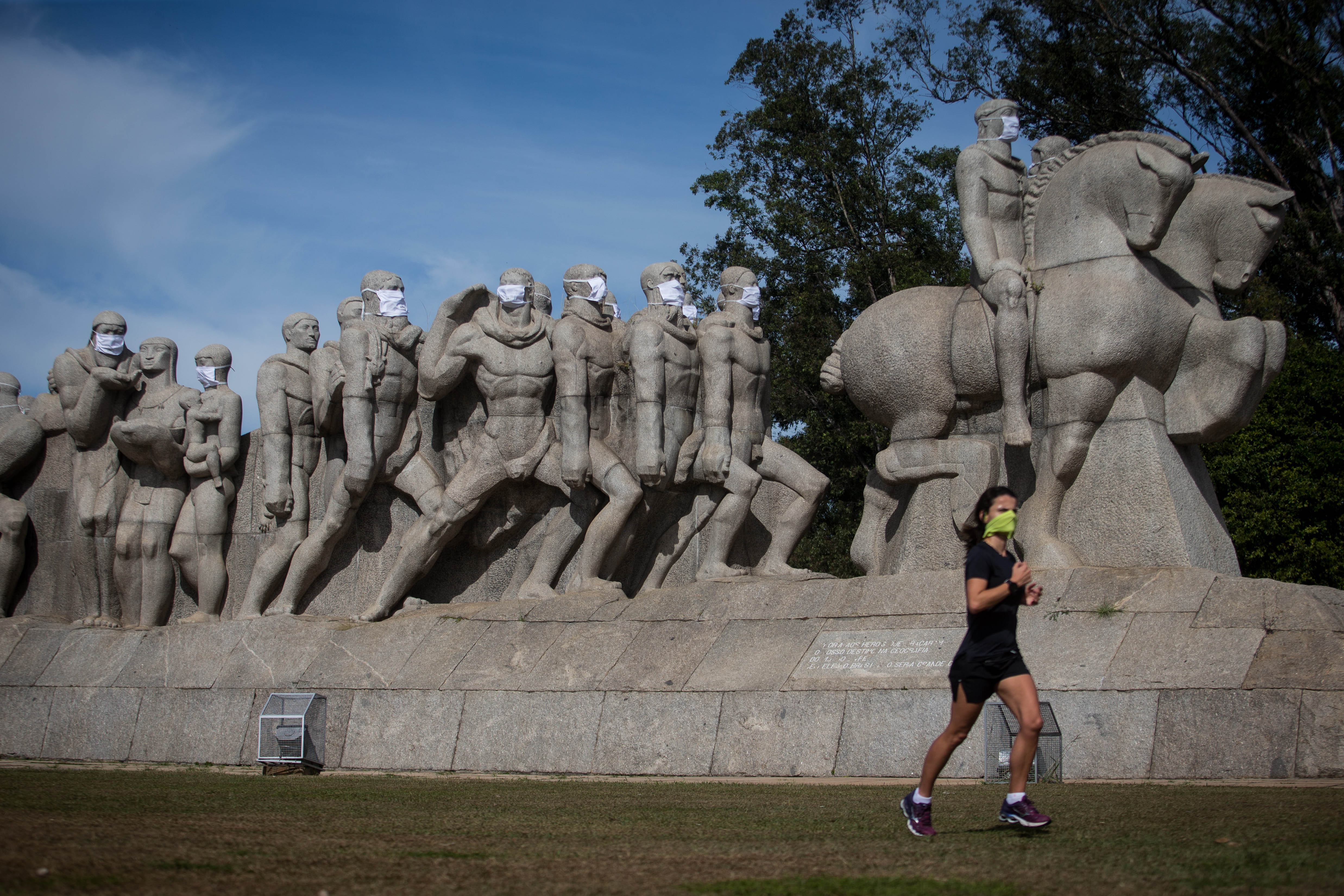 Coronavírus, São Paulo, Monumento às Bandeiras, Ibirapuera