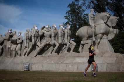 Coronavírus, São Paulo, Monumento às Bandeiras, Ibirapuera